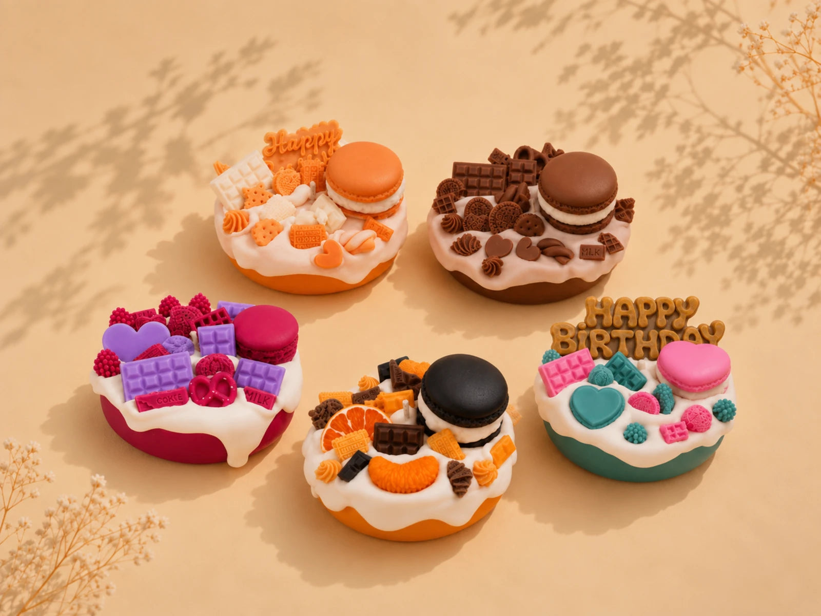 Colourful cake-inspired soy candles from the SOYAME Frosted Candles Collection