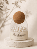 White Pearlescence handmade scented soy candle by SOYAME