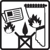 Keep away from anything that can catch fire